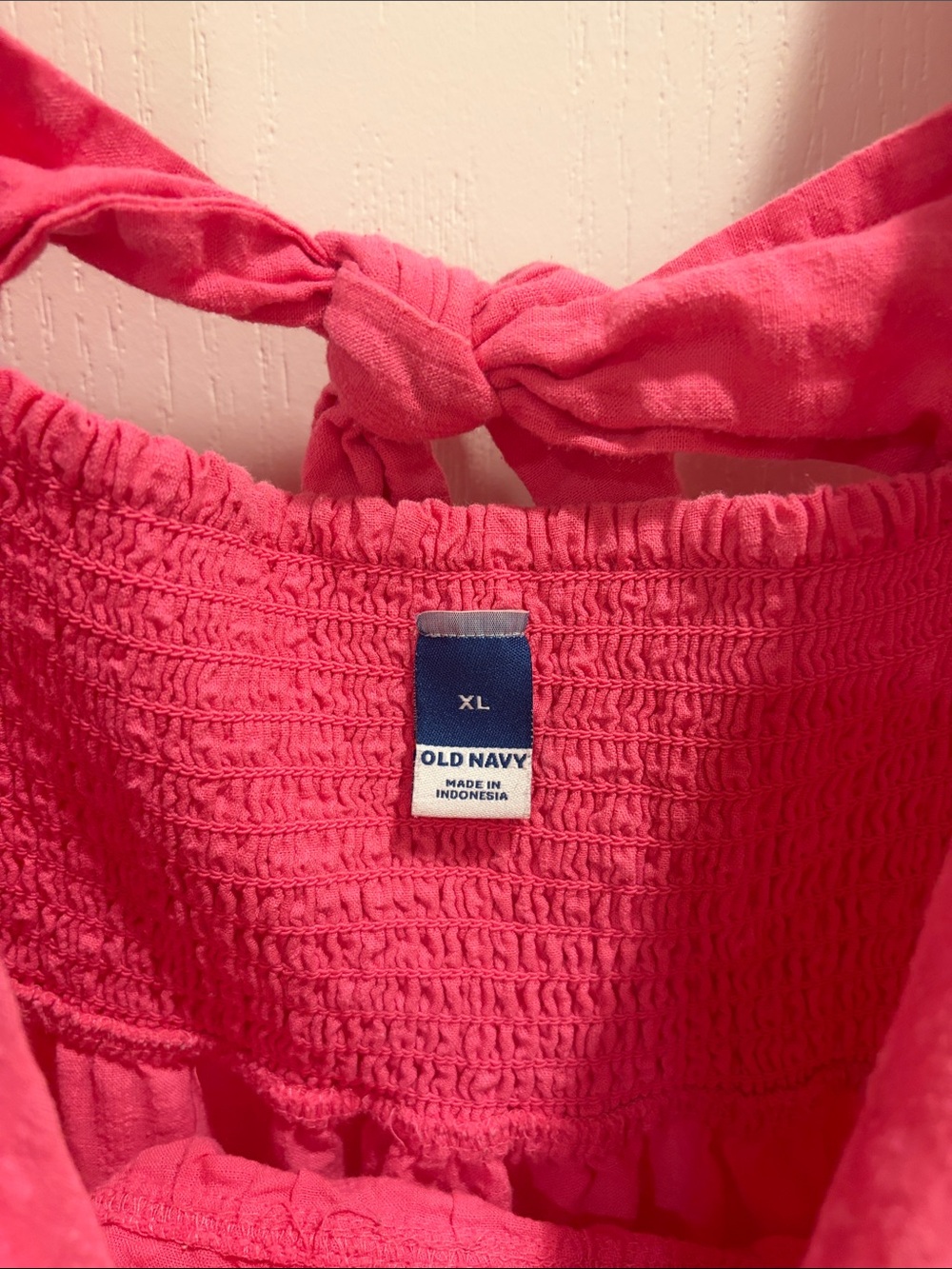 Old Navy Pink tiered maxi dress with tie-back detail - Picture 5 of 5